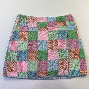 Vineyard Vines Patchwork Summer Beach Short Skirt Women's size 2